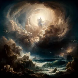 2. Maa oli tühi ja tüherik ja pimedus oli sügavuse kohal ja Jumala Vaim liikus vete peal.