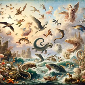 21. Ja Jumal lõi suured mereloomad ja kõik elusolendid, mis vees veemevad, igaühe oma liigi järgi, ja kõik linnud, millel on tiivad, igaühe oma liigi järgi. Ja Jumal nägi, et see oli hea.