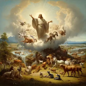 24. Ja Jumal ütles: Maa toogu esile elusolendid igaühe oma liigi järgi: kariloomad, roomajad ja metsloomad maa peal, igaühe oma liigi järgi. Ja nii sai.