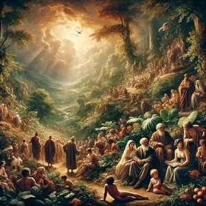 1. Kui inimesi hakkas maa peal palju saama ja neile sündis tütreid,