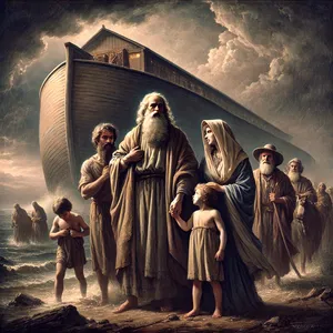 18. Aga ma teen sinuga lepingu; sina pead minema laeva, sina ja su pojad ja su naine ja su poegade naised ühes sinuga.