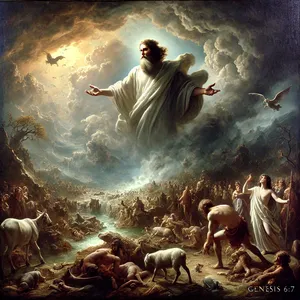 7. Ja Issand ütles: „Ma hävitan maa pealt inimeste seast kõik, kelle ma olen loonud, inimeste, loomad, roomajad ja taeva linnud, sest ma kahetsen, et ma nad tegin.”