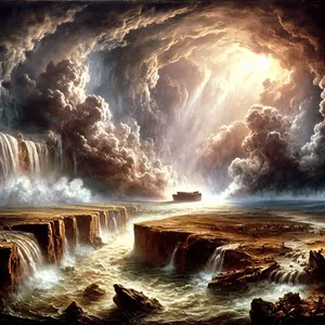 11. Noa elu kuussajandal aastal, teise kuu seitsmeteistkümnendal päeval, just sel päeval avanesid kõik suure sügavuse allikad ja taeva aknad läksid lahti.