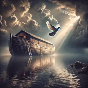 10. Ja ta ootas veel seitse päeva, siis laskis ta jälle tuvi laevast välja.