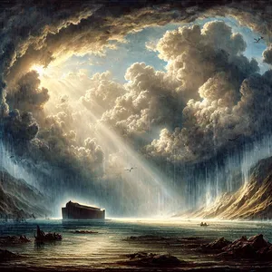 2. Sügavuse allikad ja taevaluugid suleti ja taevas lakkas vihmast.