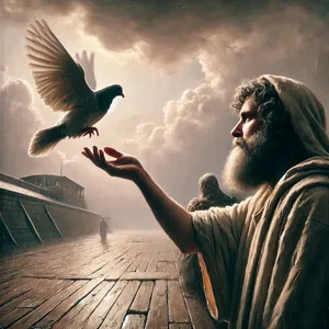 9. Aga tuvi ei leidnud jalatallale aset ja tuli tagasi tema juurde laeva, sest vesi oli alles kogu maa peal. Ja ta sirutas käe välja, võttis ta ning tõi enese juurde laeva.